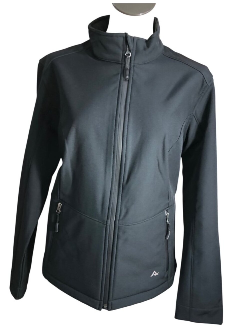 Ridgecut Jacket Black Softshell Womens Large Coat Fleece Lining Zip Pockets